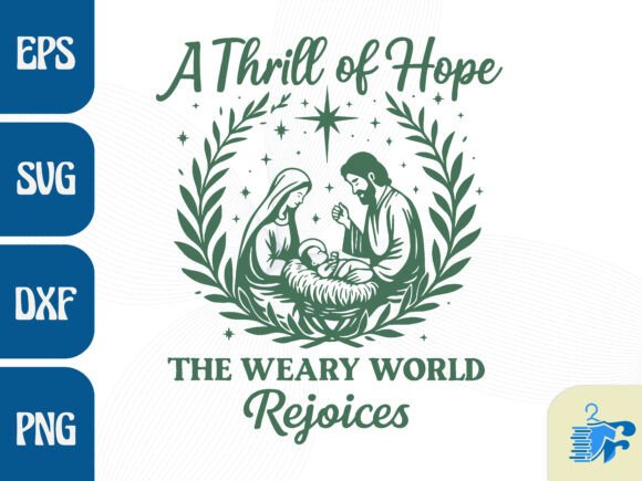 Christian Christmas SVG Graphics for T-Shirt Designs