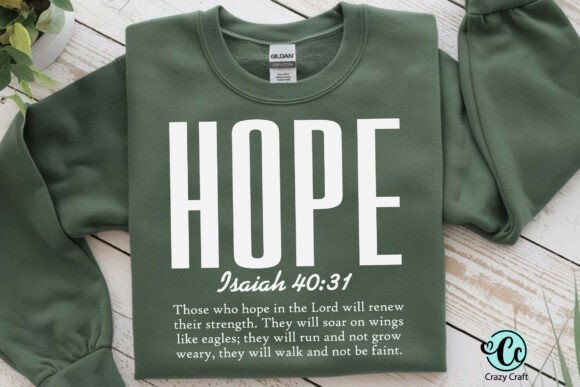 Hope SVG PNG Graphics for Faith T-Shirt Designs