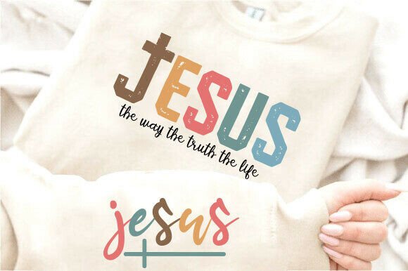 Jesus SVG Graphics for Christian T-Shirt Designs