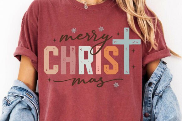 Merry Christmas Jesus Graphics & T-Shirt Designs