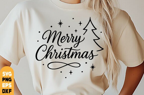 Merry Christmas SVG Graphics for Vintage T-Shirt Designs