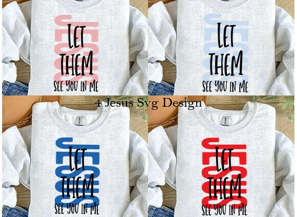 Retro God Jesus Let Them Svg: Graphics for T-Shirt Designs