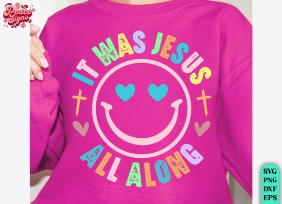 Smile Christian Neon Religious SVG Graphics for T-Shirt Designs